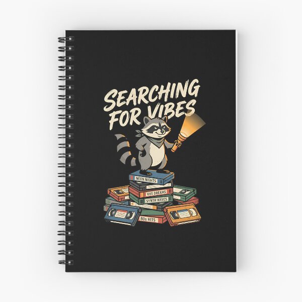 Item preview, Searching For Vibes Retro Raccoon VHS Tapes designed and sold by Zazz Lee.