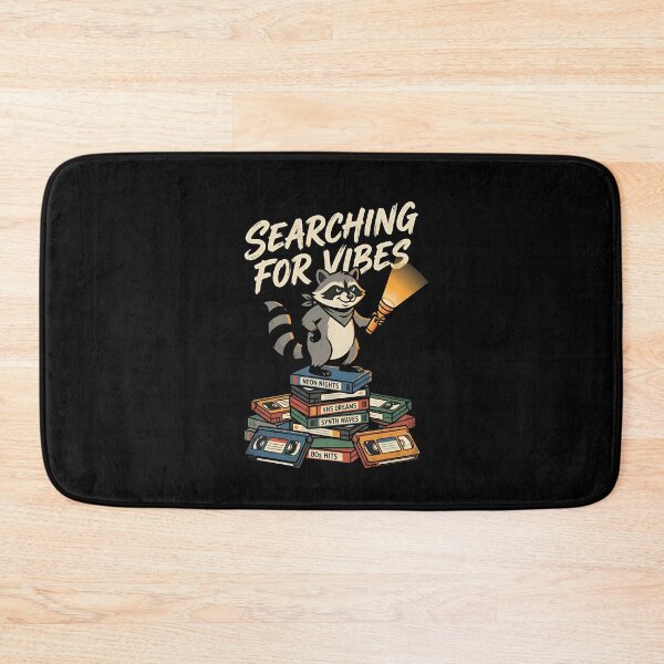 Item preview, Searching For Vibes Retro Raccoon VHS Tapes designed and sold by Zazz Lee.