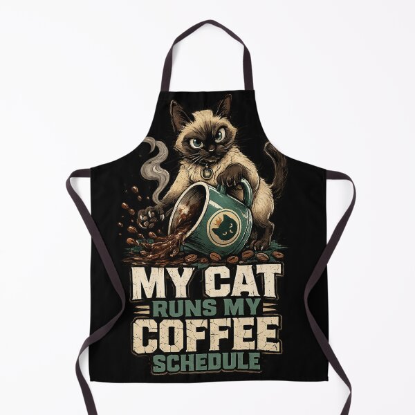 Item preview, Mischievous Siamese Cat Coffee Schedule Funny Tee designed and sold by Retro Rascals Co..