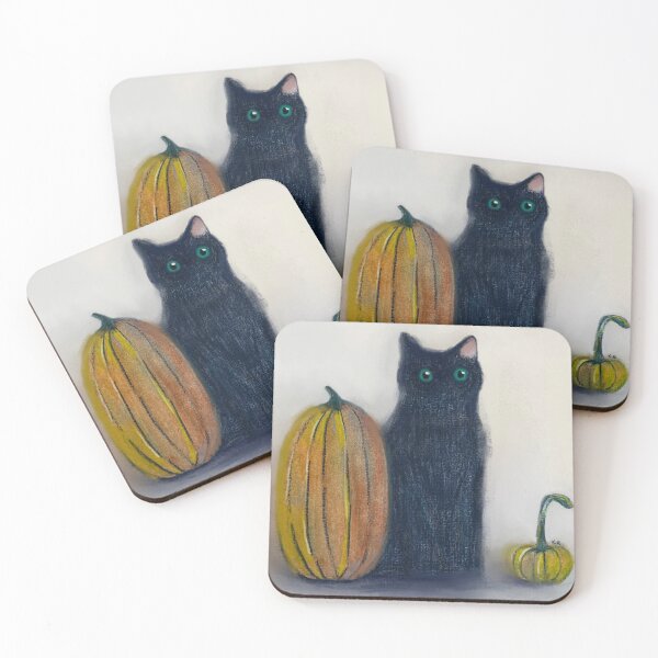 Item preview, Black Cat & Autumn  designed and sold by idrawcroissant.