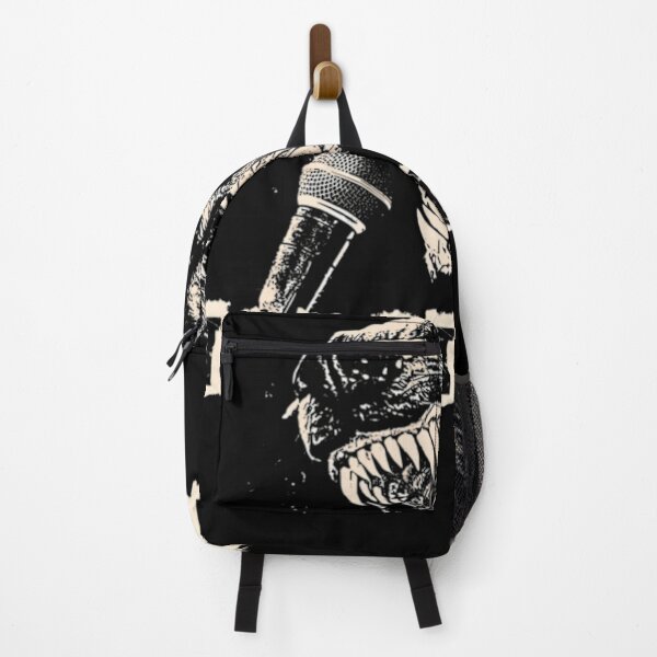 Item preview, Snarling Dog Head Illustration Above Vocal Microphone designed and sold by BLK Royalz.