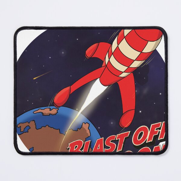 Item preview, Blast Off to the Moon! | Retro 50s Sci-Fi Rocket Adventure designed and sold by Redwolf77.
