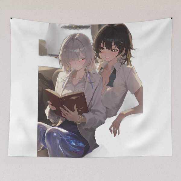 Item preview, Mornye and Rover Embracing, Reading Wuthering Waves designed and sold by KomiArts.