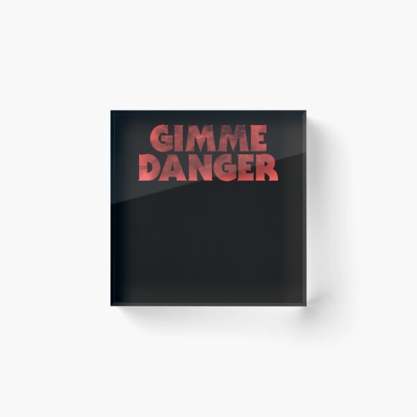 Item preview, Gimme Danger Red Grunge Text Typography designed and sold by inaridesign19.