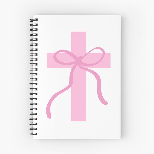 Item preview, Pink Cross with Bow designed and sold by LittleLambGifts.