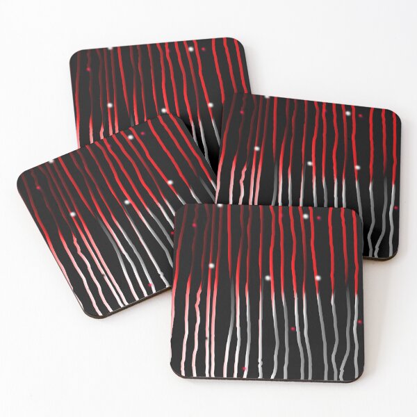 Item preview, Black, White and Red Vertical Stripe Organic Pattern | Dark Minimal Alt Aesthetic | Dark Feminine Y2K Aesthetic designed and sold by dfly-creations.