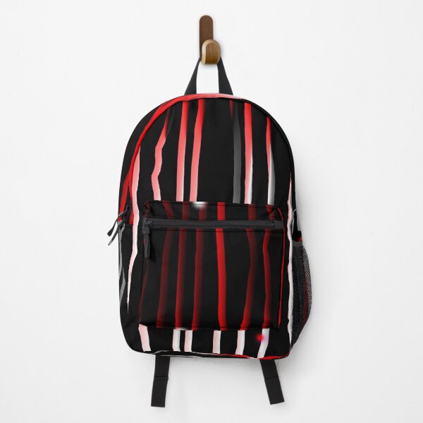 Item preview, Black, White and Red Vertical Stripe Organic Pattern | Dark Minimal Alt Aesthetic | Dark Feminine Y2K Aesthetic designed and sold by dfly-creations.