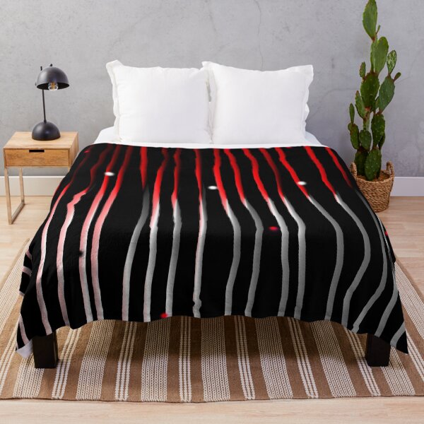 Item preview, Black, White and Red Vertical Stripe Organic Pattern | Dark Minimal Alt Aesthetic | Dark Feminine Y2K Aesthetic designed and sold by dfly-creations.