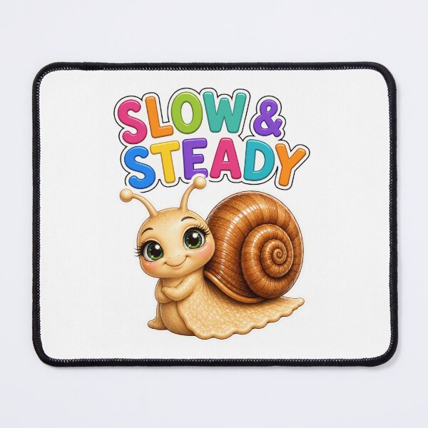 Item preview, Cute Snail Slow and Steady Inspirational Garden Illustration designed and sold by RoPrincess.
