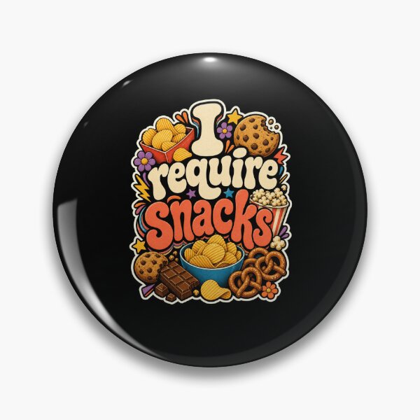 Item preview, I Require Snacks! Retro Foodie Munchies Craving designed and sold by snowry.