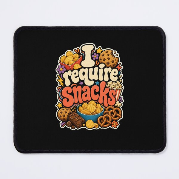 Item preview, I Require Snacks! Retro Foodie Munchies Craving designed and sold by snowry.