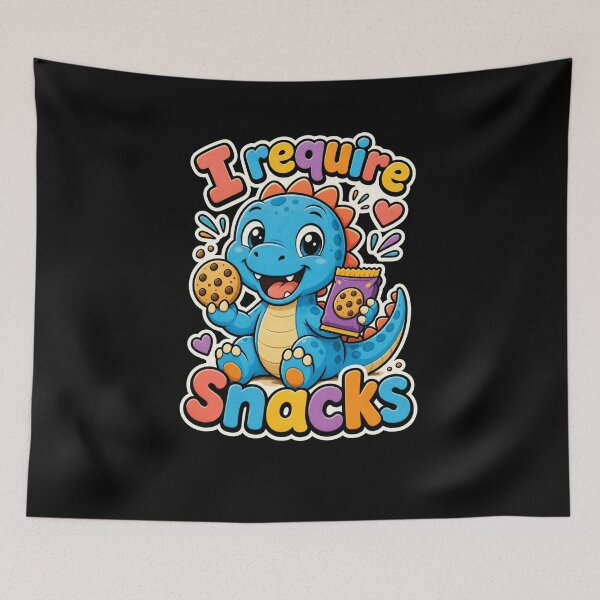 Item preview, I Require Snacks Cute Dinosaur Cookie Lover designed and sold by snowry.