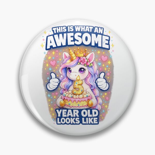 Item preview, Cute Birthday Girl Unicorn 5 Year Old Looks Like designed and sold by QuiteOrbit.