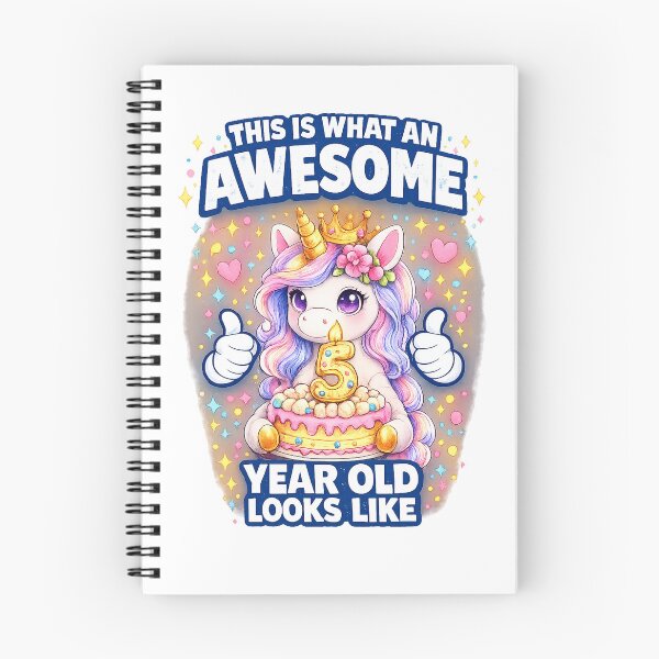 Item preview, Cute Birthday Girl Unicorn 5 Year Old Looks Like designed and sold by QuiteOrbit.