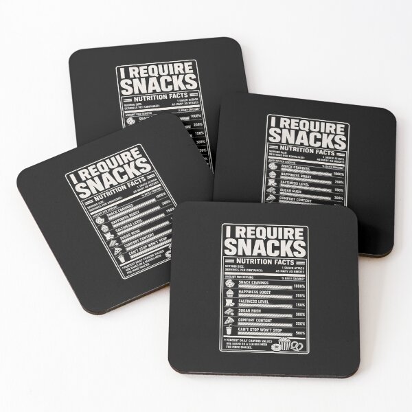 Item preview, I REQUIRE SNACKS Funny Nutrition Facts Label designed and sold by snowry.
