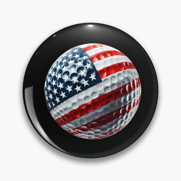Item preview, American Flag Golf Ball designed and sold by LivingInThinAir.