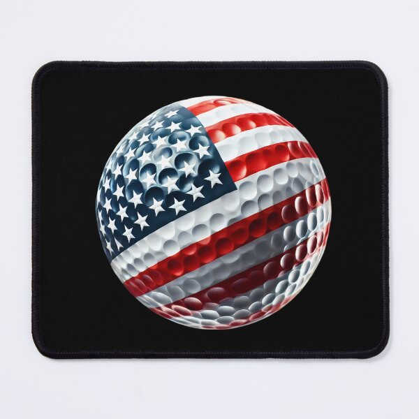 Item preview, American Flag Golf Ball designed and sold by LivingInThinAir.