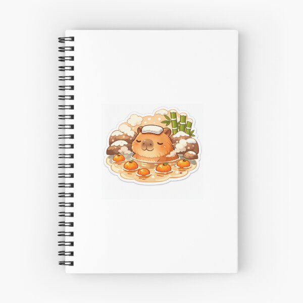 Item preview, Capybara Relax Sticker Cozy Animal Aesthetic for Capybara Lovers & Nature Fans designed and sold by CutePrintCorner.