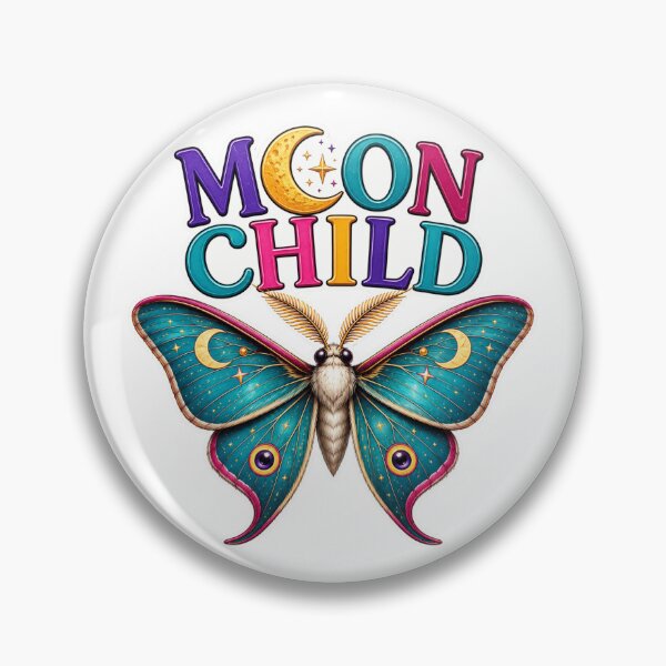 Item preview, Moon Child Celestial Luna Moth Gothic Nature Illustration designed and sold by RoPrincess.