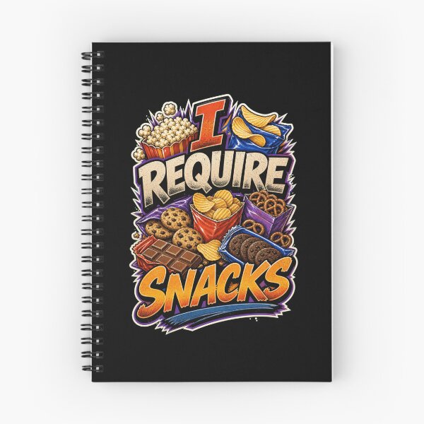 Item preview, I REQUIRE SNACKS Popcorn Chips Cookies Pretzels designed and sold by snowry.