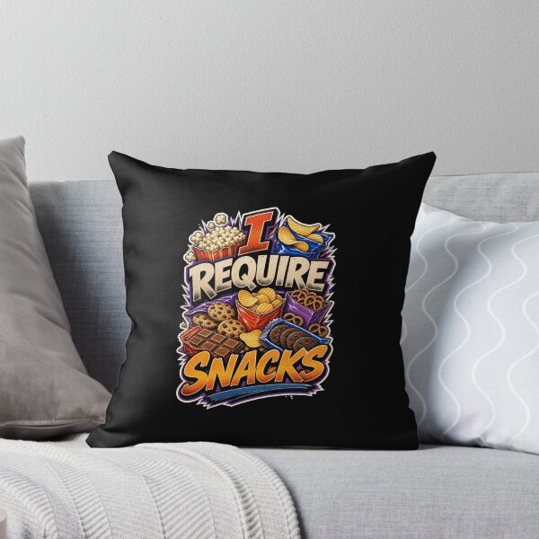 Item preview, I REQUIRE SNACKS Popcorn Chips Cookies Pretzels designed and sold by snowry.