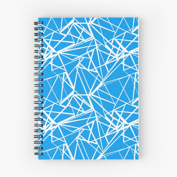 Aperçu de l'œuvre Lignes abstraites blanches sur fond bleu créée et vendue par fuzzyfox.
