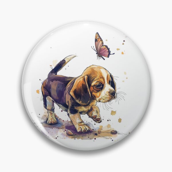 Item preview, Beagle Dog | Cute Puppy Aesthetic Art designed and sold by Mandayartstudio.