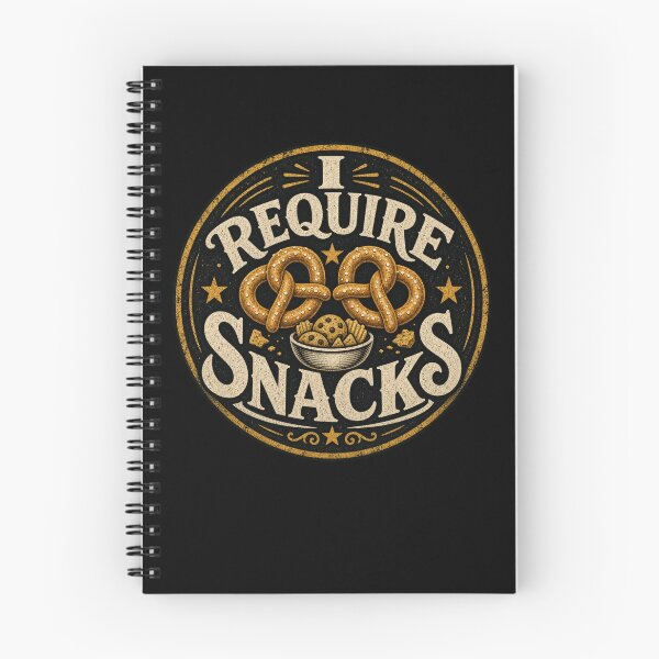 Item preview, I Require Snacks Funny Food Lover Design designed and sold by snowry.