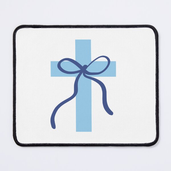 Item preview, Blue Cross with Bow designed and sold by LittleLambGifts.
