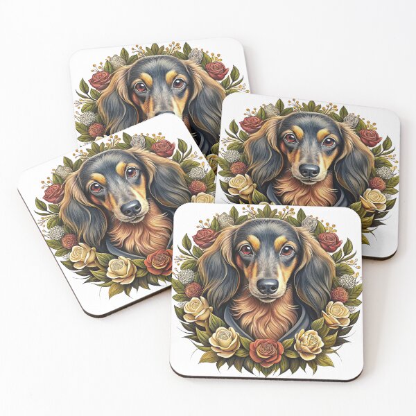 Item preview, Dachshund Tattoo Flash / Vintage Wiener Dog Illustration  designed and sold by Mousy17.