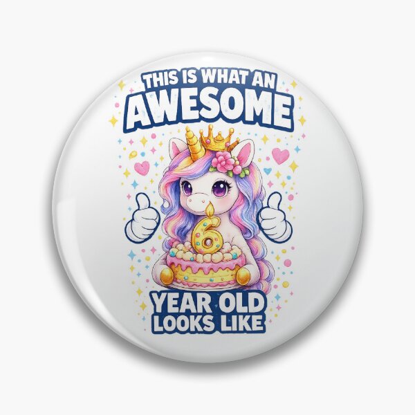 Item preview, Cute Birthday Girl Unicorn 6 Year Old Looks Like  designed and sold by QuiteOrbit.