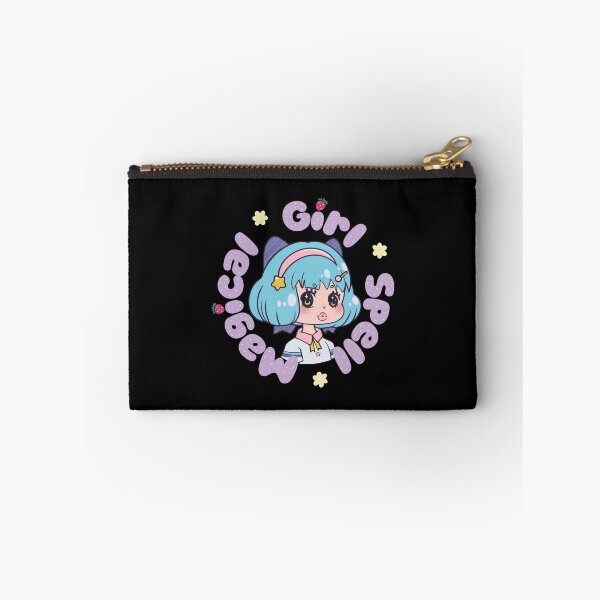 Item preview, Magical Girl Spell Cute Chibi Blue Hair Witch Illustration designed and sold by Krampusrobot.