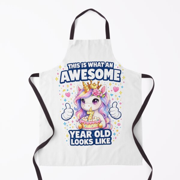 Item preview, Cute Birthday Girl Unicorn 7 Year Old Looks Like designed and sold by QuiteOrbit.