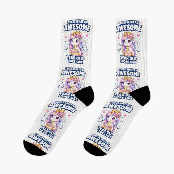 Item preview, Cute Birthday Girl Unicorn 7 Year Old Looks Like designed and sold by QuiteOrbit.