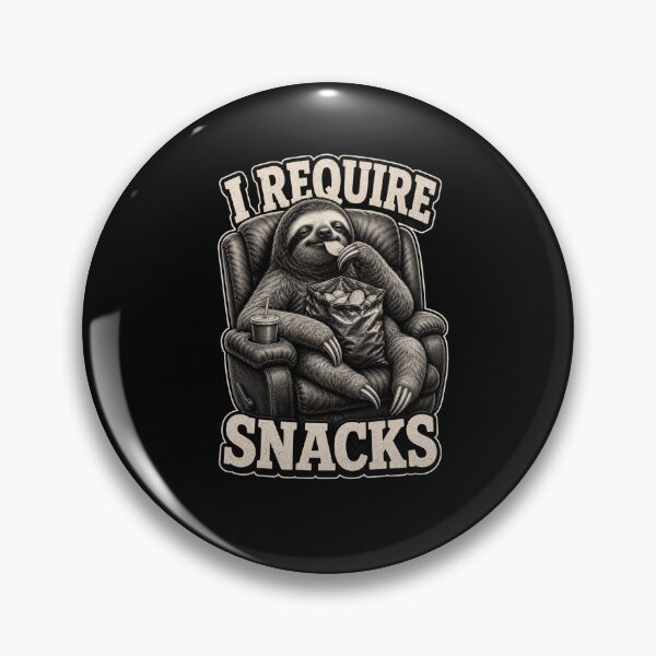 Artikelvorschau, Ich brauche Snacks! Lustiges Faultier isst Chips und entspannt sich. entworfen und verkauft von snowry.