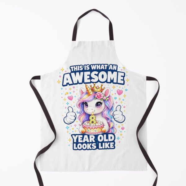 Item preview, Cute Birthday Girl Unicorn 8 Year Old Looks Like designed and sold by QuiteOrbit.