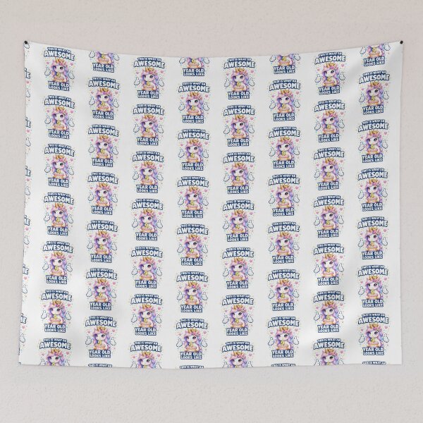 Item preview, Cute Birthday Girl Unicorn 9 Year Old Looks Like designed and sold by QuiteOrbit.