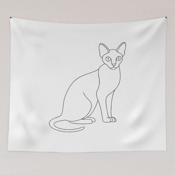 Item preview, Sphynx Cat Elegant Line Art Gift designed and sold by OneLine Studio.