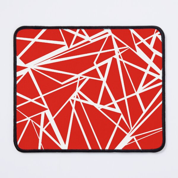 Item preview, White abstract lines on red background designed and sold by fuzzyfox.