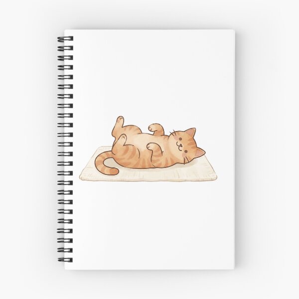 Item preview, cute orange cat stretching designed and sold by temptedd.