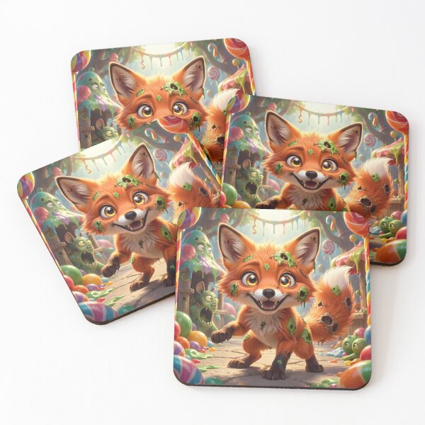 Item preview, Cute Baby Zombie Fox - Zombie Zoo Kawaii Undead designed and sold by ZombieZooCuties.