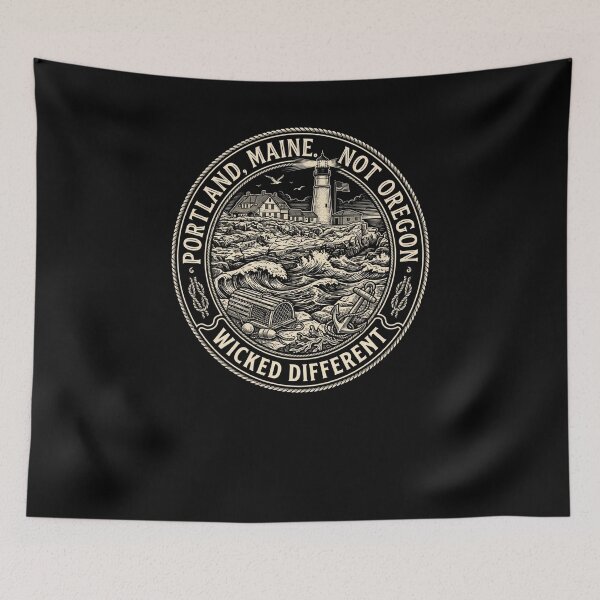 Item preview, Portland, Maine. Not Oregon. Wicked Different. designed and sold by snowry.