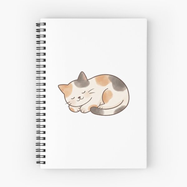 Item preview, cute calico cat sleeping designed and sold by temptedd.