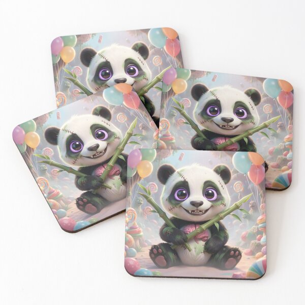 Item preview, Cute Baby Zombie Panda - Bamboo Brains Zombie Zoo Kawaii Animal designed and sold by ZombieZooCuties.