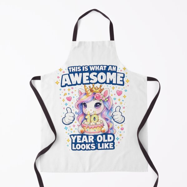 Item preview, Cute Birthday Girl Unicorn 10 Year Old Looks Like  designed and sold by QuiteOrbit.
