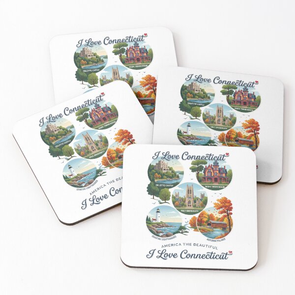 Item preview, I Love Connecticut - America The Beautiful designed and sold by Illumine-World.