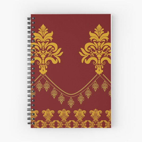 Item preview, Elegant Burgundy and Gold Baroque Damask Border designed and sold by Aumpuk.