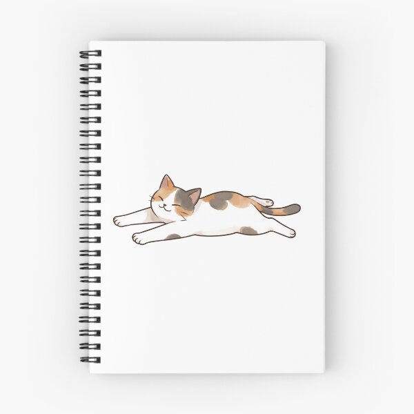 Item preview, cute calico cat stretching designed and sold by temptedd.