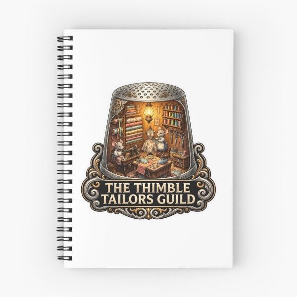 Item preview, The Thimble Tailors Guild | Mouse Seamstress | Sewing Workshop | Tailor Mice | Whimsical Cottagecore | Cozy Sewing Room Fantasy designed and sold by MrDev.