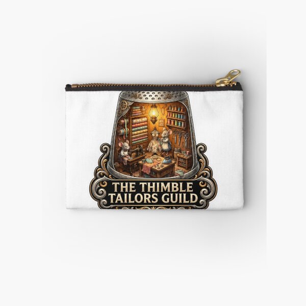 Item preview, The Thimble Tailors Guild | Mouse Seamstress | Sewing Workshop | Tailor Mice | Whimsical Cottagecore | Cozy Sewing Room Fantasy designed and sold by MrDev.